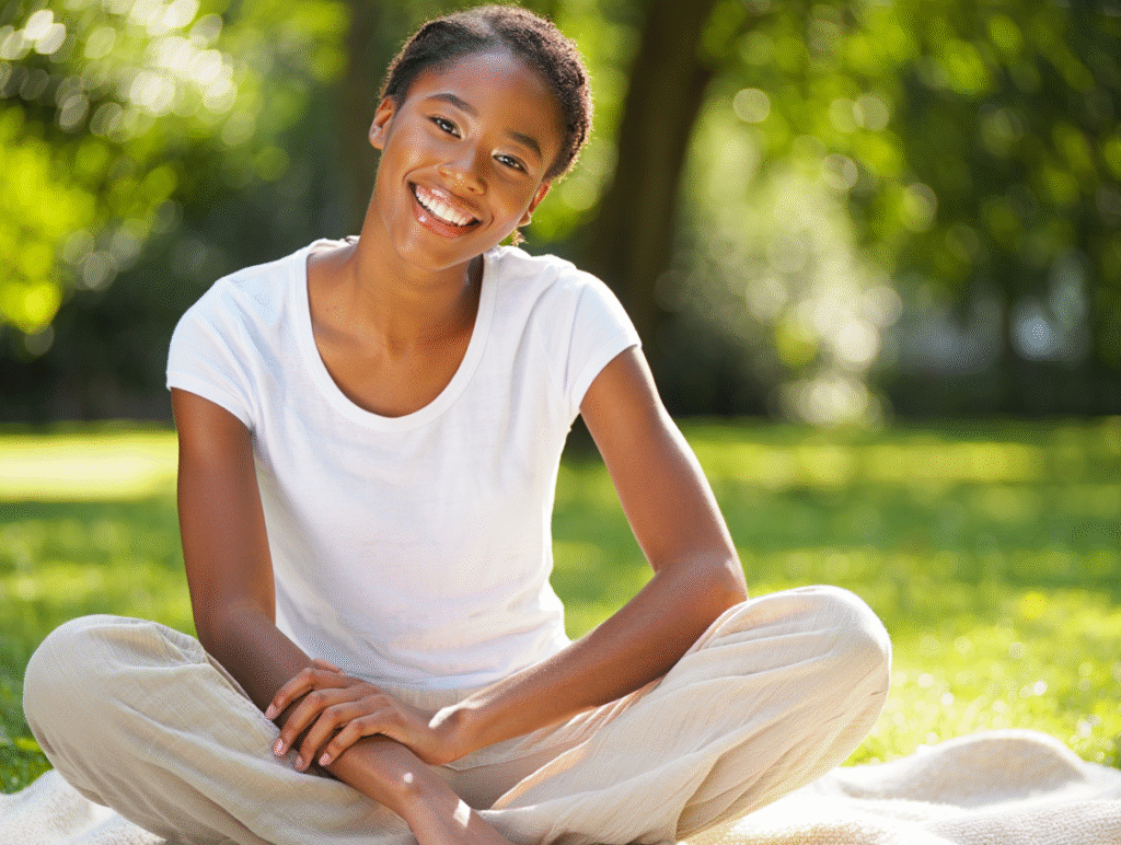 young woman confident and happy, dating advice for women in their 20s