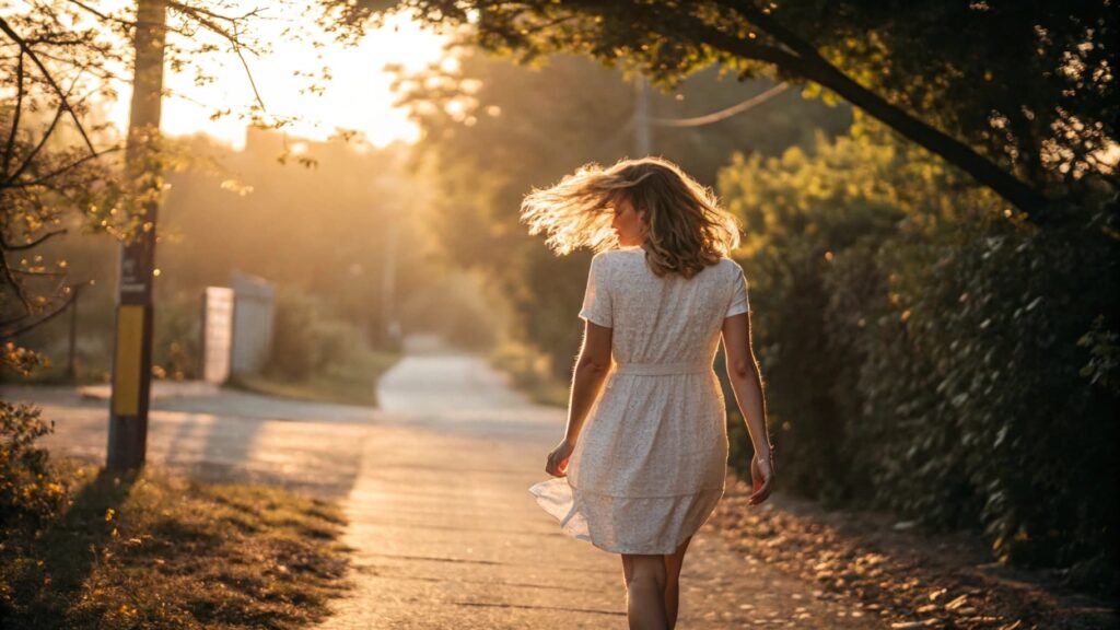 confident woman walking away, how to make him chase you